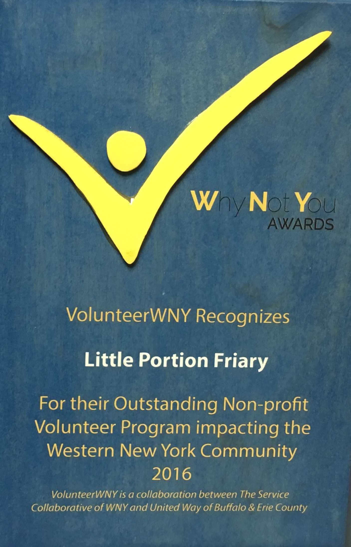 Why Not You Award Little Portion Friary